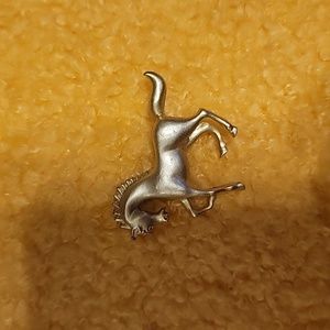 Gold horse pin